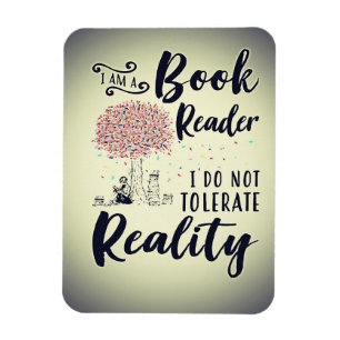 Imán Regalo de lector Soy un lector de libros