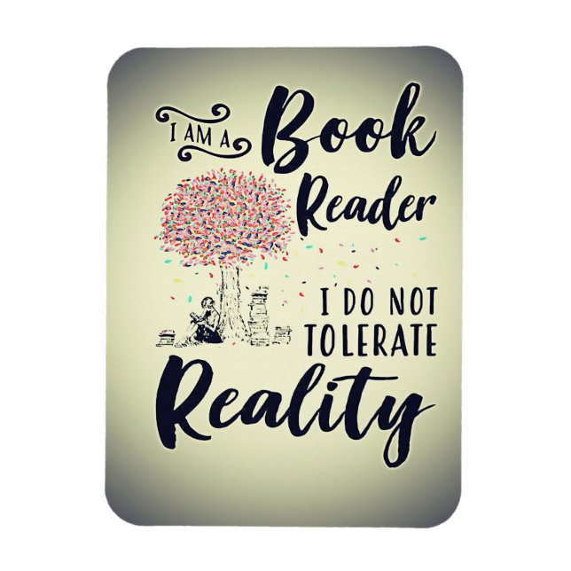 Imán Regalo de lector Soy un lector de libros (Vertical)