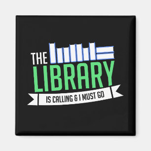 Imán Regalo de libros de bibliotecas bibliotecarias