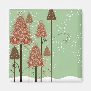Imán Regalo de los árboles de navidad/imán caprichosos
