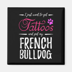 Imán Regalo de mamá del perro amante del Bulldog francé