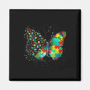 Imán Regalo de Mariposa de Conciencia del Autismo Amant