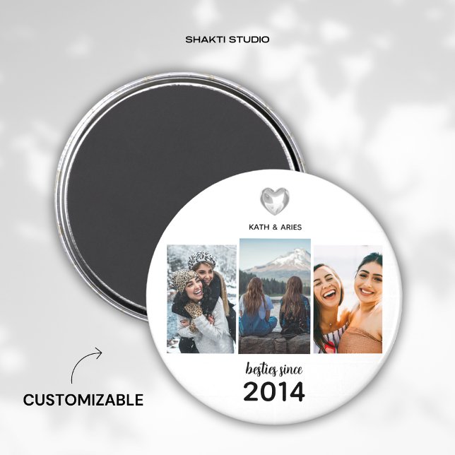 Imán Regalo de Mejores Amigas Minimalista (Subido por el creador)