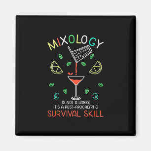 Imán Regalo de Navidad Bartender Mixólogo
