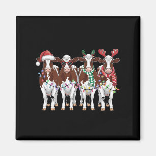 Imán Regalo de Navidad de vaca para amantes de vacas Gr