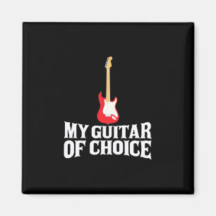 Imán Regalo de Navidad Mi guitarra de elección