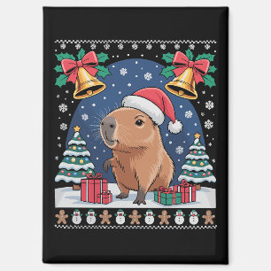 Imán Regalo de Navidad para amantes de los carpinchos, 