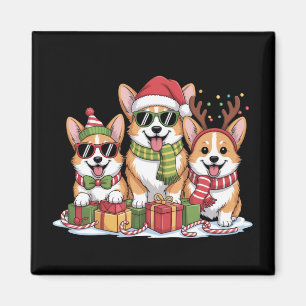 Imán Regalo de Navidad para mamá amante de los perros C