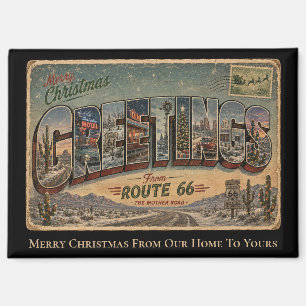 Imán Regalo de Navidad para nevera de la Ruta 66