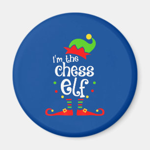 Imán regalo de navidades de amigos de la familia chess