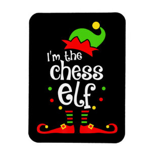Imán regalo de navidades de amigos de la familia chess