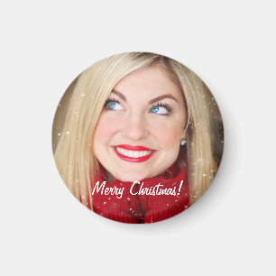 Imán Regalo de Navidades de fotografía personalizado -