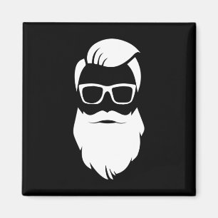 Imán Regalo de Navidades de Jolly Hip Hipster Santa Cla