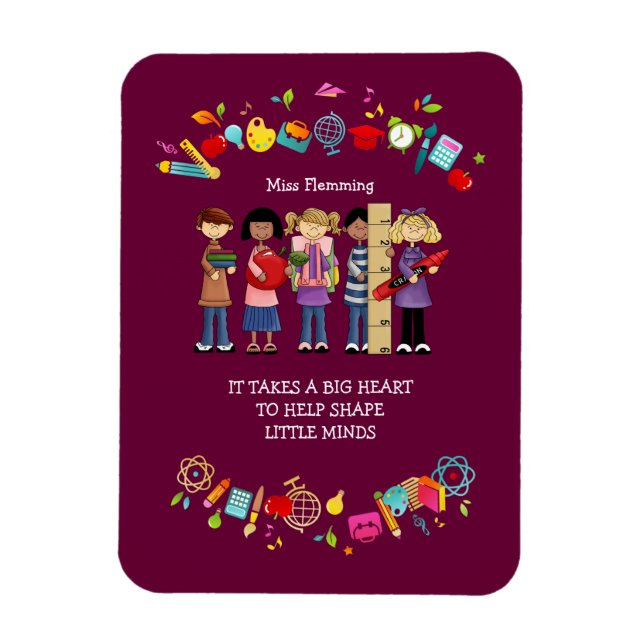 Imán Regalo de nombre personalizado de reconocimiento d (Vertical)