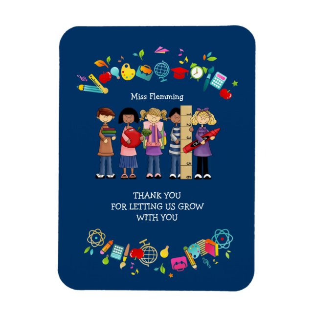 Imán Regalo de nombre personalizado de reconocimiento d (Vertical)