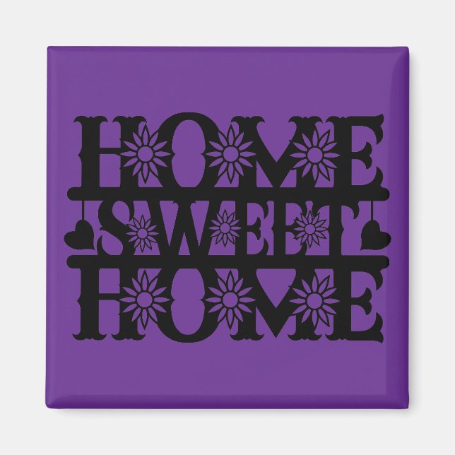 Imán Regalo de nueva casa - Hogar, dulce hogar (Frente)