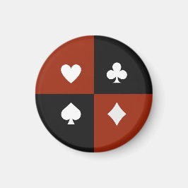 Imán Regalo de palo de carta de juego moderno para póqu