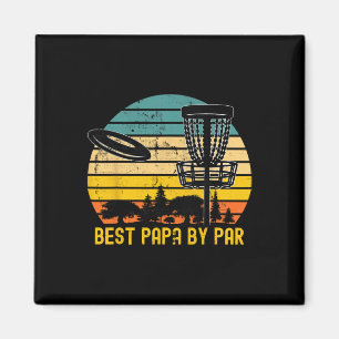 Imán Regalo de Papá de Disc Golf Vintage - Mejor Papá P