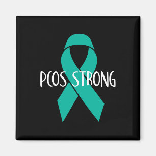 Imán Regalo De Pcos Para Concienciación Y Apoyo - Fuert