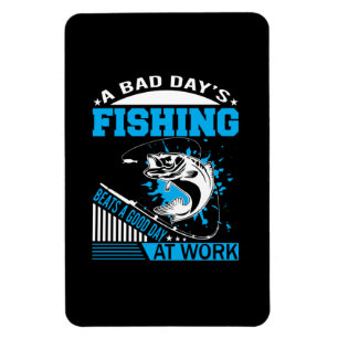 Imán Regalo de pesca Un buen día de pesca