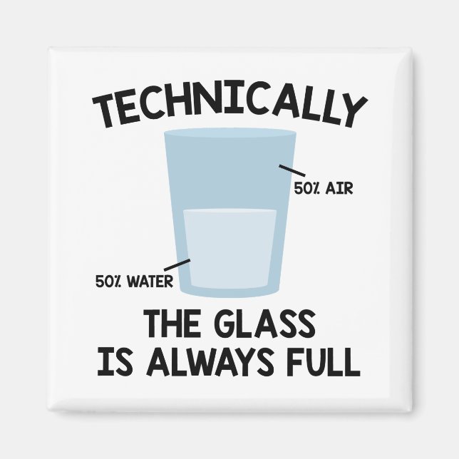 Imán Regalo de profesor de química química de agua (Frente)