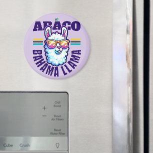 Imán Regalo de recuerdo de Bahamas: Abaco Bahamas Llama