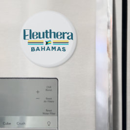 Imán Regalo de recuerdo de Bahamas : Bandera de Eleuthe