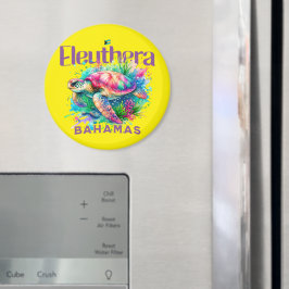 Imán Regalo de recuerdo de Bahamas : tortuga Eleuthera 