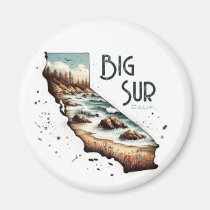 Imán Regalo de recuerdo de Big Sur California