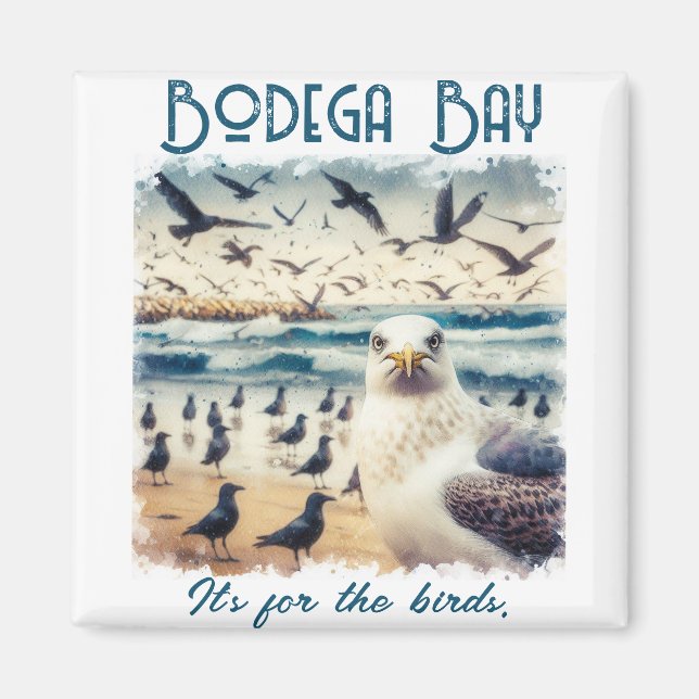 Imán Regalo de recuerdo de Bodega Bay California (Frente)