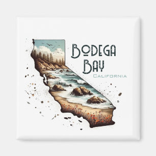 Imán Regalo de recuerdo de Bodega Bay California