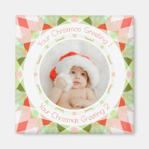 Imán Regalo de recuerdo de foto de estrella de Navidad 