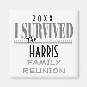 Imán Regalo de recuerdo de la reunión familiar con cita