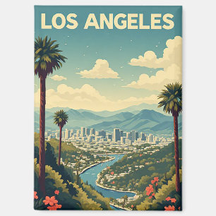 Imán Regalo de recuerdo de viaje a Los Ángeles Californ