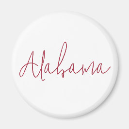 Imán Regalo de recuerdo de viaje por Alabama