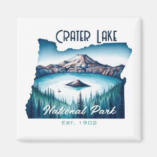 Imán Regalo de recuerdo del Crater Lake National Park