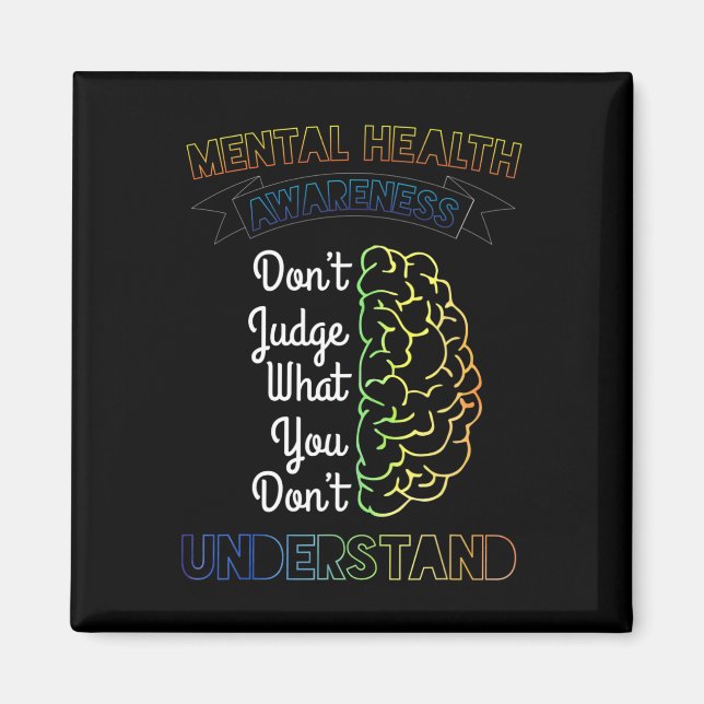 Imán Regalo de salud mental (Frente)