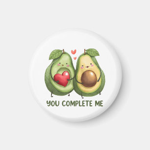 Imán Regalo de San Valentín Aguacate Tú Me Completas