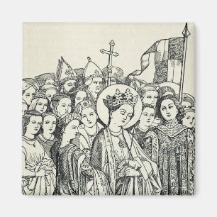 Imán Regalo de Santa Úrsula, Santa Patrona y Arte 