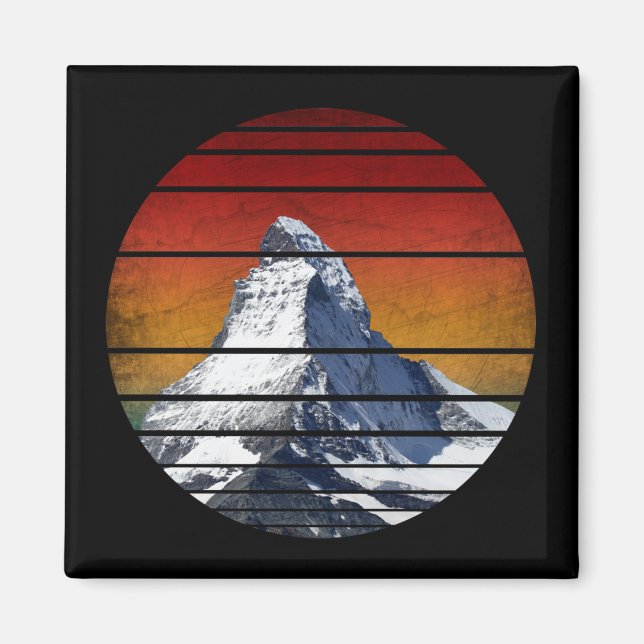 IMÁN REGALO DE SENDERISMO DE LA MONTAÑA DE NIEVE (Frente)