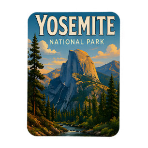 Imán Regalo de sendero Half Dome del Parque Nacional Yo