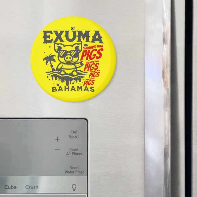 Imán Regalo de souvenirs de Bahamas: Exuma Bahamas (In situ (nevera))
