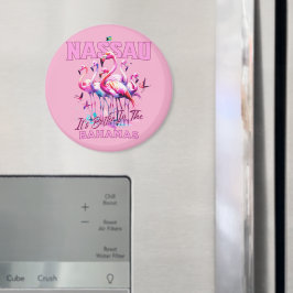 Imán Regalo de souvenirs de Bahamas: Nassau Bahamas Fla