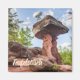 Imán regalo de Teufelstisch Hinterweidenthal Pfalz Alem