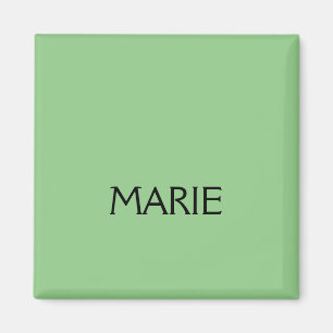 IMÁN REGALO DE TEXTO SIMPLE MÍNIMO VERDE AGREGA TU NOMB