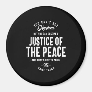 Imán Regalo De Título De Trabajo De Justicia De Paz