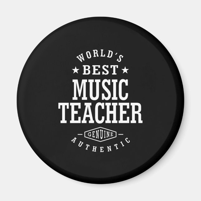Imán Regalo de títulos de trabajo del profesor de músic (Frente)