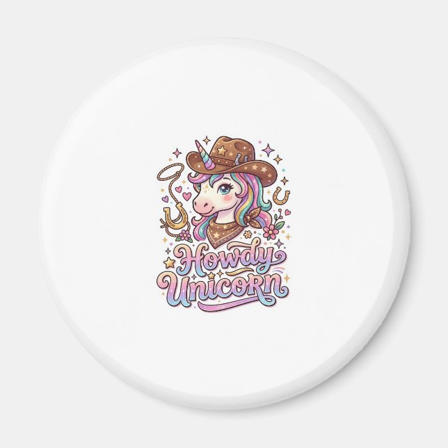 Imán Regalo de Unicornio Cómo Unicornio Idea de Pegatin (Frente)