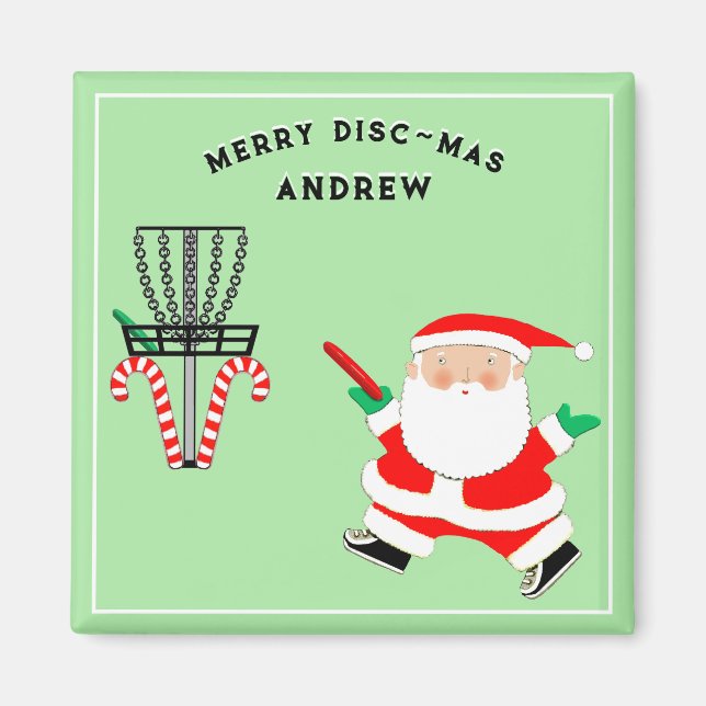Imán Regalo de vacaciones de Disc Golf (Frente)