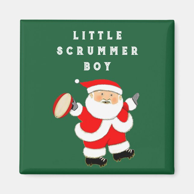 Imán Regalo de vacaciones deportivas de Rugby (Frente)